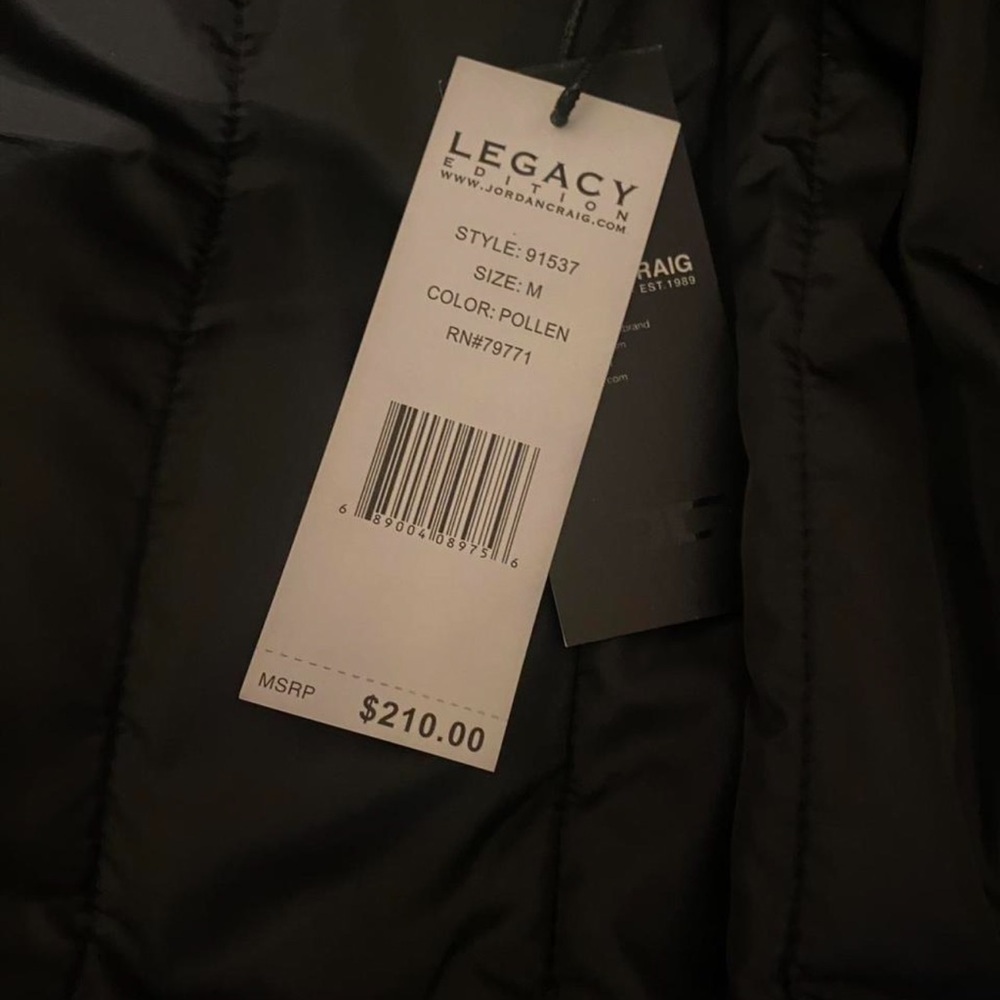 NWT Jordan Craig Bright Yellow Puffer with Black Fur Hood - Picture 4 of 6